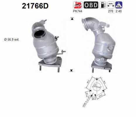 As 21766D Catalytic Converter 21766D: Buy near me in Poland at 2407.PL - Good price!