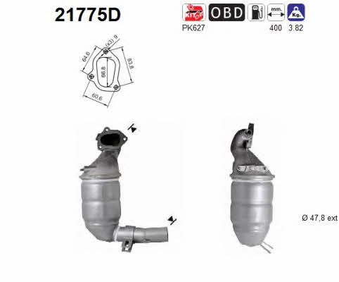 As 21775D Catalytic Converter 21775D: Buy near me in Poland at 2407.PL - Good price!