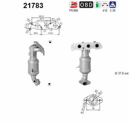 As 21783 Catalytic Converter 21783: Buy near me in Poland at 2407.PL - Good price!