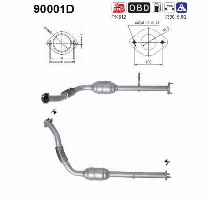 As 90001D Catalytic Converter 90001D: Buy near me at 2407.PL in Poland at an Affordable price!