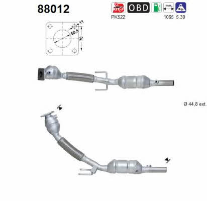 As 88012 Catalytic Converter 88012: Buy near me in Poland at 2407.PL - Good price!