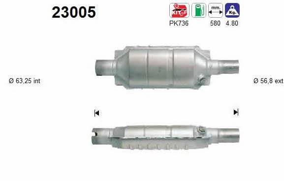 As 23005 Catalytic Converter 23005: Buy near me in Poland at 2407.PL - Good price!