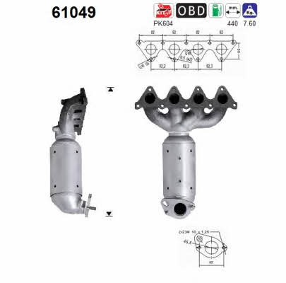 As 61049 Catalytic Converter 61049: Buy near me in Poland at 2407.PL - Good price!