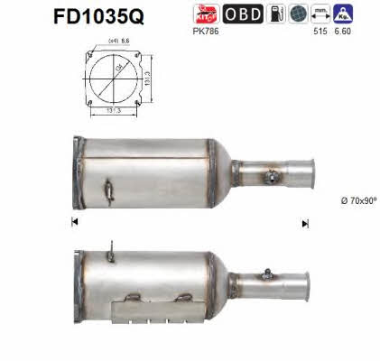 As FD1035Q Dieselpartikelfilter DPF FD1035Q: Kaufen Sie zu einem guten Preis in Polen bei 2407.PL!