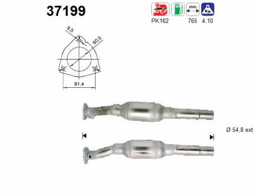 As 37199 Catalytic Converter 37199: Buy near me in Poland at 2407.PL - Good price!