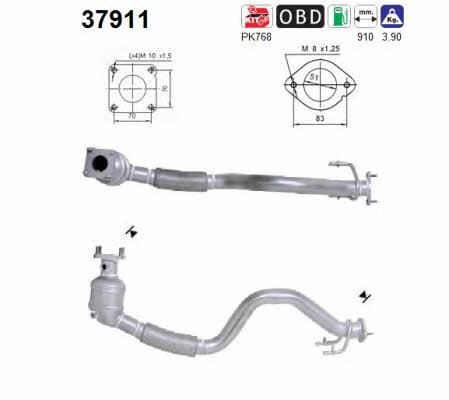 As 37911 Catalytic Converter 37911: Buy near me in Poland at 2407.PL - Good price!