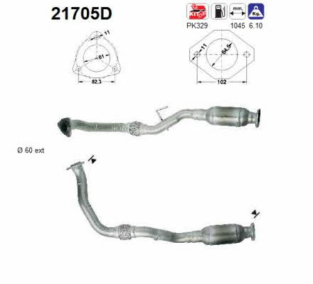 As 21705D Catalytic Converter 21705D: Buy near me in Poland at 2407.PL - Good price!