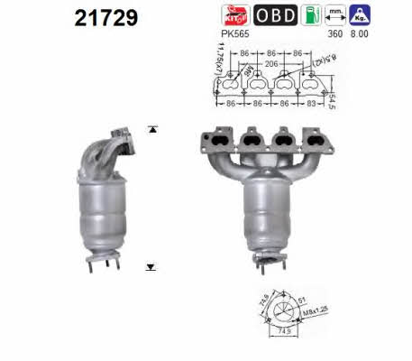 As 21729 Catalytic Converter 21729: Buy near me in Poland at 2407.PL - Good price!