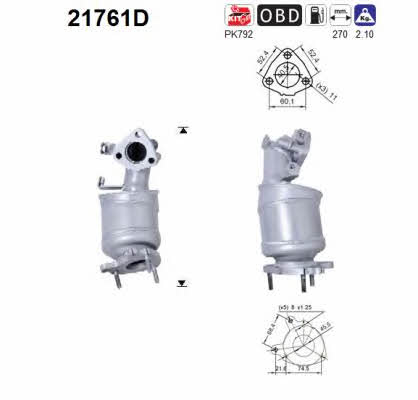 As 21761D Catalytic Converter 21761D: Buy near me in Poland at 2407.PL - Good price!