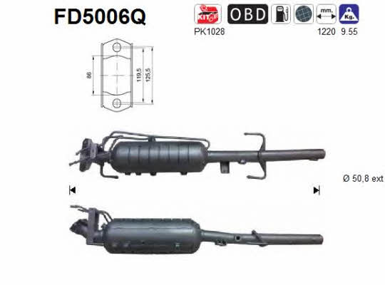 As FD5006Q Фільтр сажевий DPF FD5006Q: Приваблива ціна - Купити у Польщі на 2407.PL!