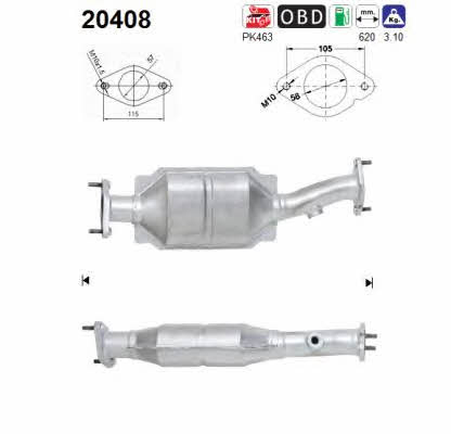 As 20408 Catalytic Converter 20408: Buy near me in Poland at 2407.PL - Good price!