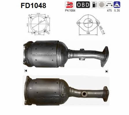 As FD1048 Diesel particulate filter DPF FD1048: Buy near me in Poland at 2407.PL - Good price!