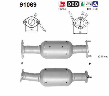 As 91069 Catalytic Converter 91069: Buy near me in Poland at 2407.PL - Good price!