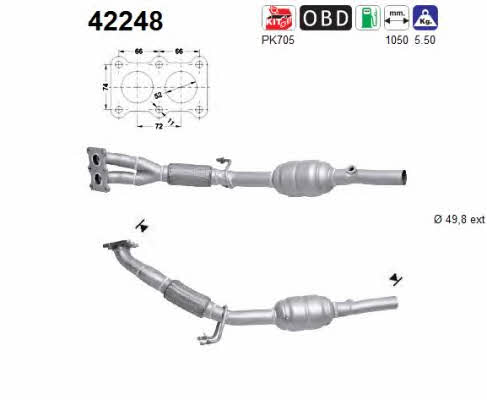 As 42248 Catalytic Converter 42248: Buy near me in Poland at 2407.PL - Good price!
