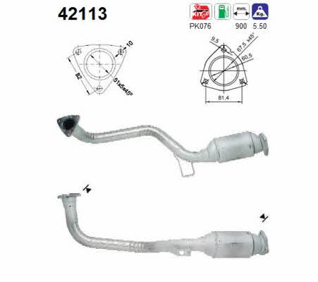 As 42113 Catalytic Converter 42113: Buy near me in Poland at 2407.PL - Good price!