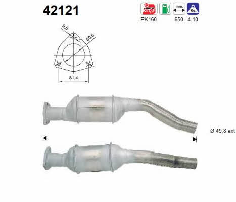 As 42121 Catalytic Converter 42121: Buy near me in Poland at 2407.PL - Good price!