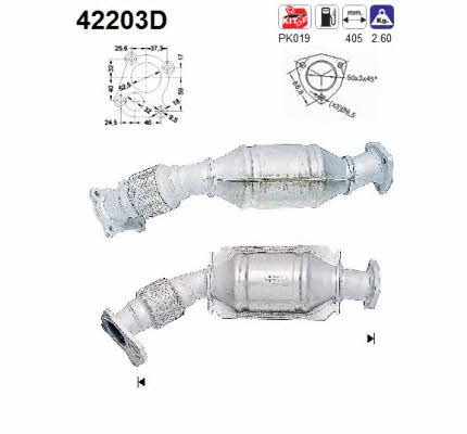 As 42203D Catalytic Converter 42203D: Buy near me in Poland at 2407.PL - Good price!
