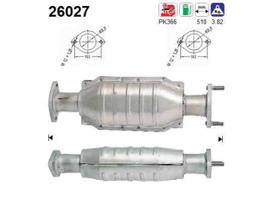 As 26027 Catalytic Converter 26027: Buy near me in Poland at 2407.PL - Good price!