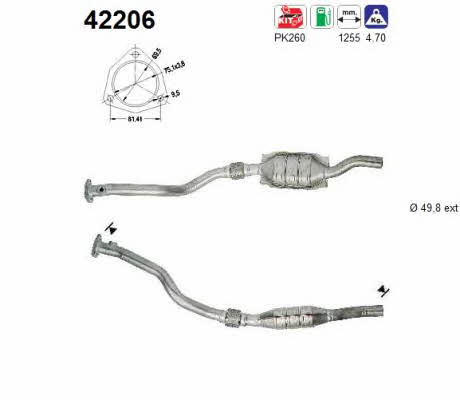 As 42206 Catalytic Converter 42206: Buy near me in Poland at 2407.PL - Good price!