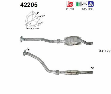 As 42205 Catalytic Converter 42205: Buy near me in Poland at 2407.PL - Good price!