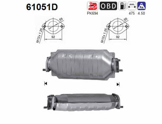As 61051D Catalytic Converter 61051D: Buy near me in Poland at 2407.PL - Good price!