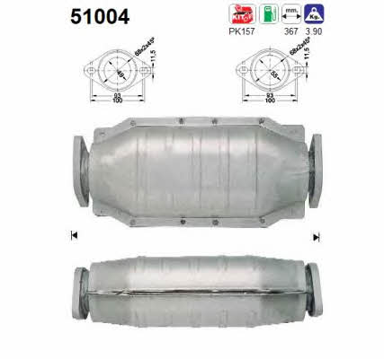 As 51004 Catalytic Converter 51004: Buy near me in Poland at 2407.PL - Good price!