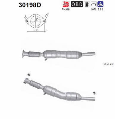 As 30198D Catalytic Converter 30198D: Buy near me in Poland at 2407.PL - Good price!