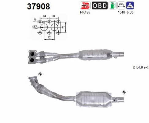 As 37908 Catalytic Converter 37908: Buy near me in Poland at 2407.PL - Good price!
