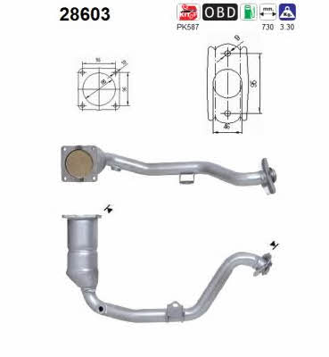 As 28603 Catalytic Converter 28603: Buy near me in Poland at 2407.PL - Good price!