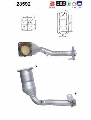 As 28592 Catalytic Converter 28592: Buy near me in Poland at 2407.PL - Good price!