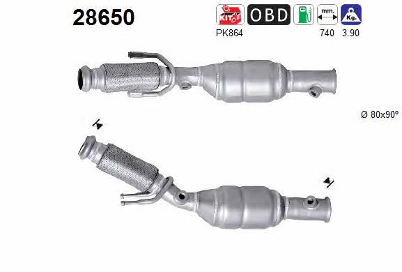 As 28650 Catalytic Converter 28650: Buy near me in Poland at 2407.PL - Good price!