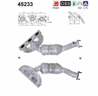 As 45233 Catalytic Converter 45233: Buy near me in Poland at 2407.PL - Good price!