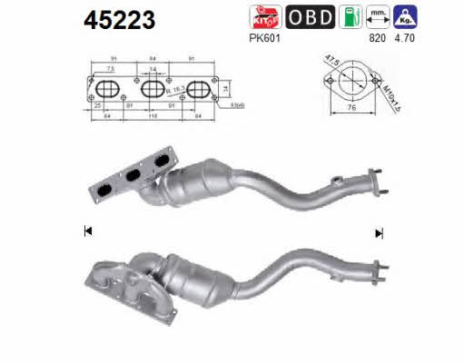 As 45223 Catalytic Converter 45223: Buy near me in Poland at 2407.PL - Good price!