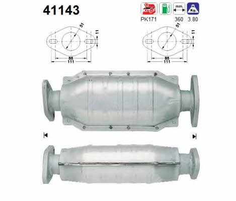 As 41143 Catalytic Converter 41143: Buy near me in Poland at 2407.PL - Good price!