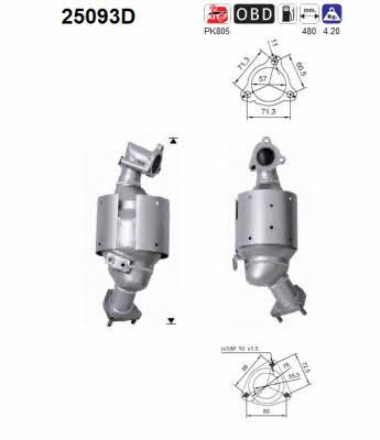 As 25093D Катализатор 25093D: Отличная цена - Купить в Польше на 2407.PL!