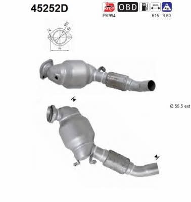 As 45252D Catalytic Converter 45252D: Buy near me in Poland at 2407.PL - Good price!