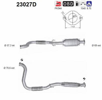 As 23027D Catalytic Converter 23027D: Buy near me in Poland at 2407.PL - Good price!