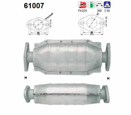 As 61007 Catalytic Converter 61007: Buy near me at 2407.PL in Poland at an Affordable price!