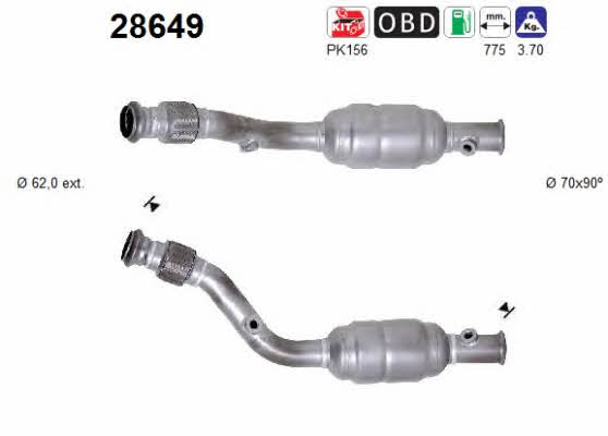 As 28649 Catalytic Converter 28649: Buy near me in Poland at 2407.PL - Good price!