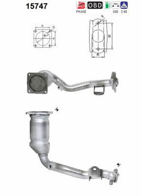 As 15747 Catalytic Converter 15747: Buy near me in Poland at 2407.PL - Good price!