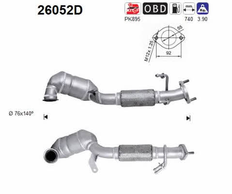 As 26052D Catalytic Converter 26052D: Buy near me in Poland at 2407.PL - Good price!