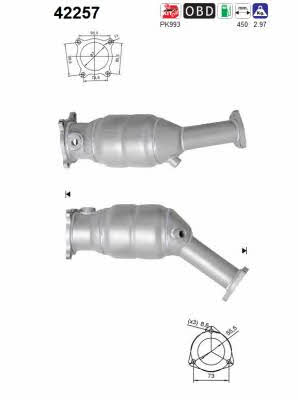 As 42257 Catalytic Converter 42257: Buy near me in Poland at 2407.PL - Good price!