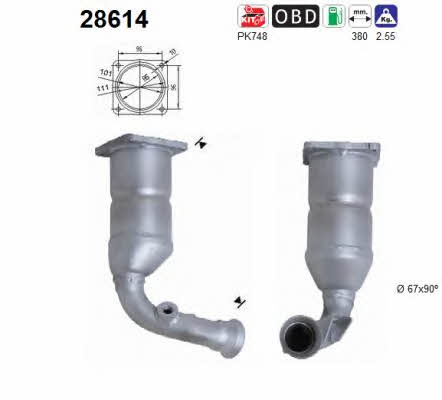 As 28614 Catalytic Converter 28614: Buy near me in Poland at 2407.PL - Good price!