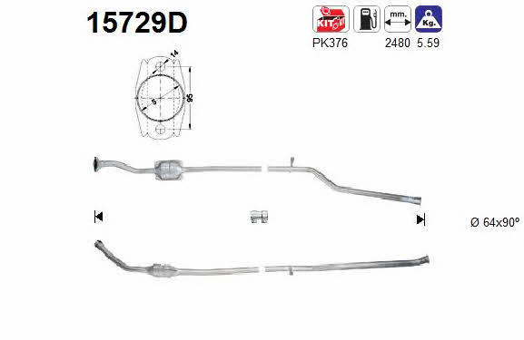 As 15729D Каталізатор 15729D: Приваблива ціна - Купити у Польщі на 2407.PL!