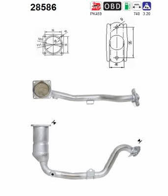 As 28586 Catalytic Converter 28586: Buy near me in Poland at 2407.PL - Good price!