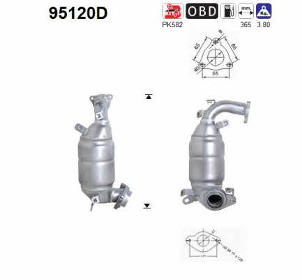 As 95120D Catalytic Converter 95120D: Buy near me in Poland at 2407.PL - Good price!