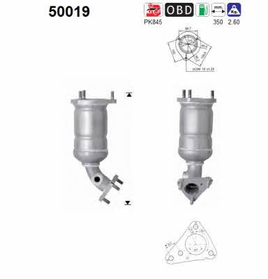 As 50019 Catalytic Converter 50019: Buy near me in Poland at 2407.PL - Good price!