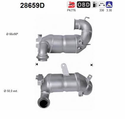 As 28659D Catalytic Converter 28659D: Buy near me at 2407.PL in Poland at an Affordable price!