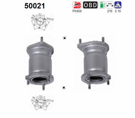 As 50021 Catalytic Converter 50021: Buy near me in Poland at 2407.PL - Good price!