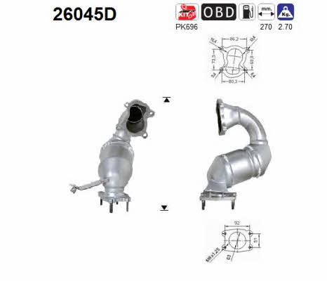 As 26045D Katalizator 26045D: Dobra cena w Polsce na 2407.PL - Kup Teraz!